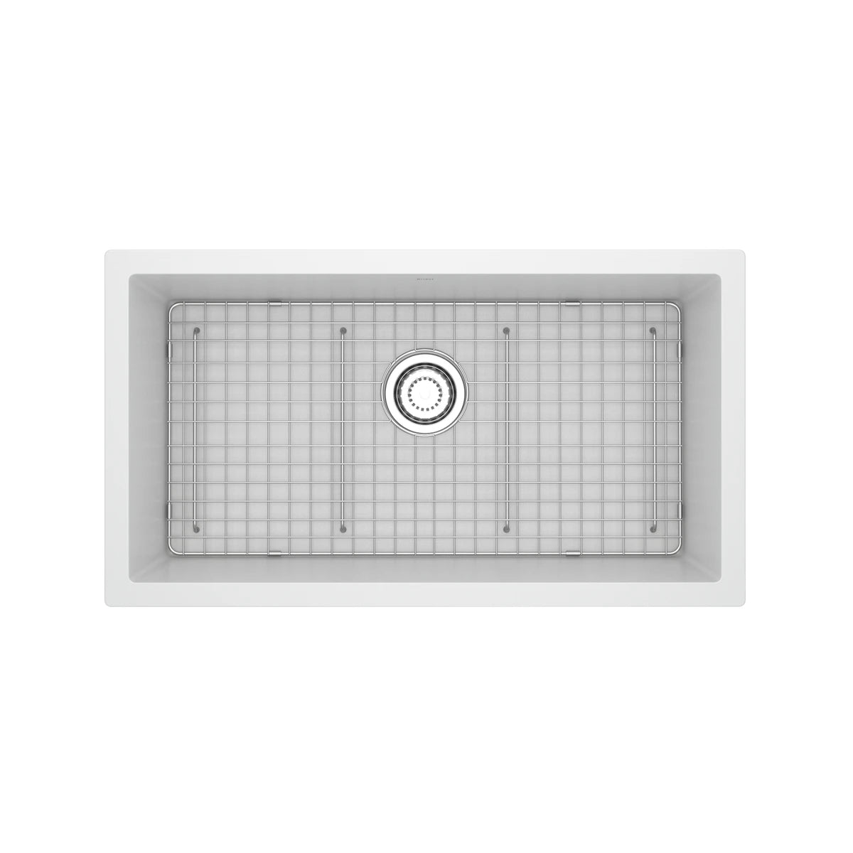 Évier de cuisine simple sous comptoir en quartz 33" FonsaMC