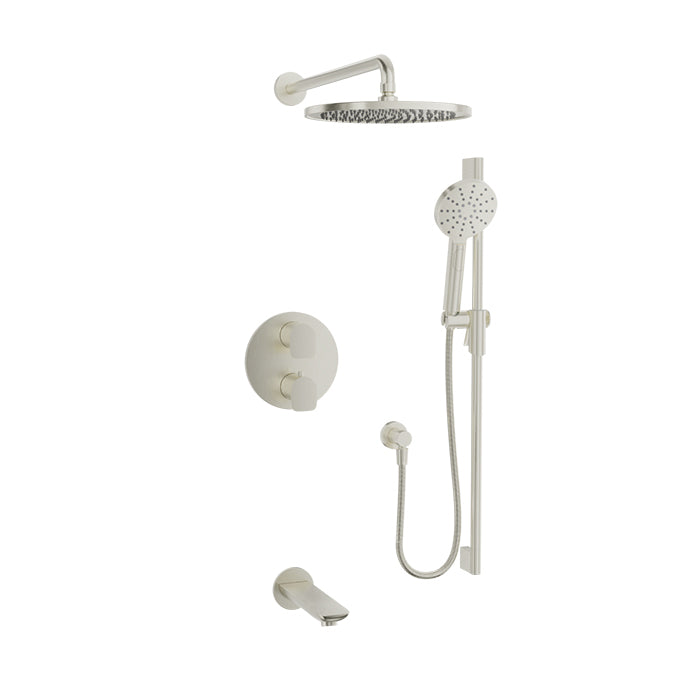 Complete pressure-balanced thermostatic shower set
