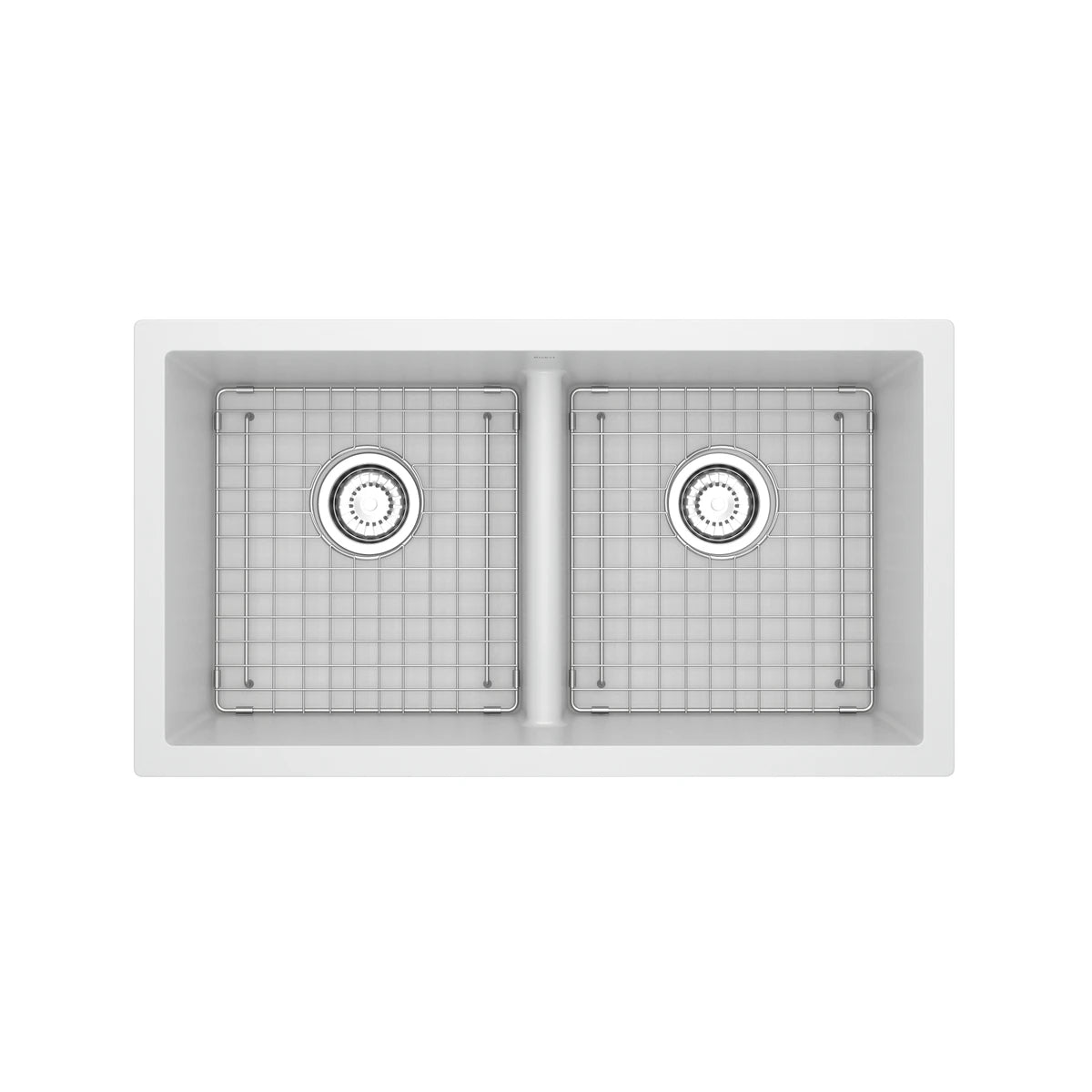 Évier de cuisine double sous comptoir en quartz de 33" FonsaMC