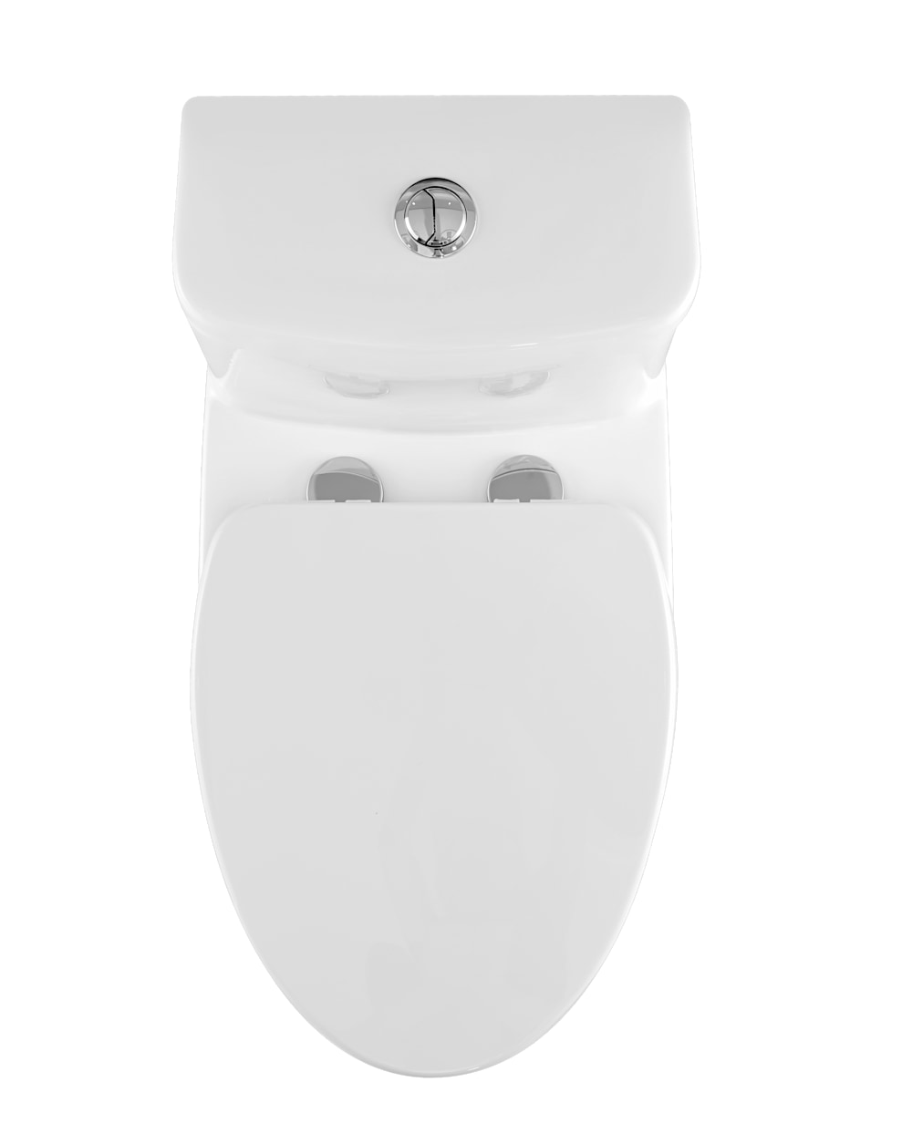 Zen toilette allongée une pièce double chasse 4.1/6L en blanc