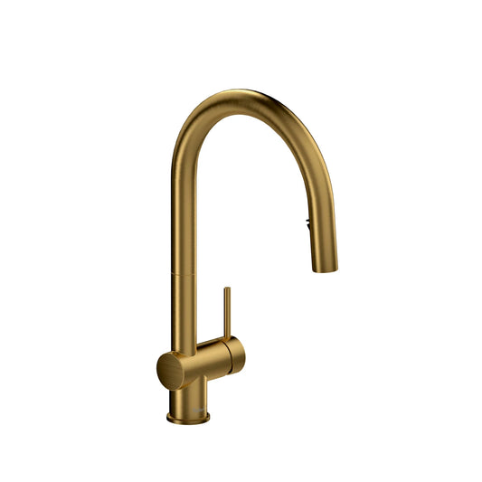 AzureMC Kitchen Faucet with Retractable Spray and C-Spout