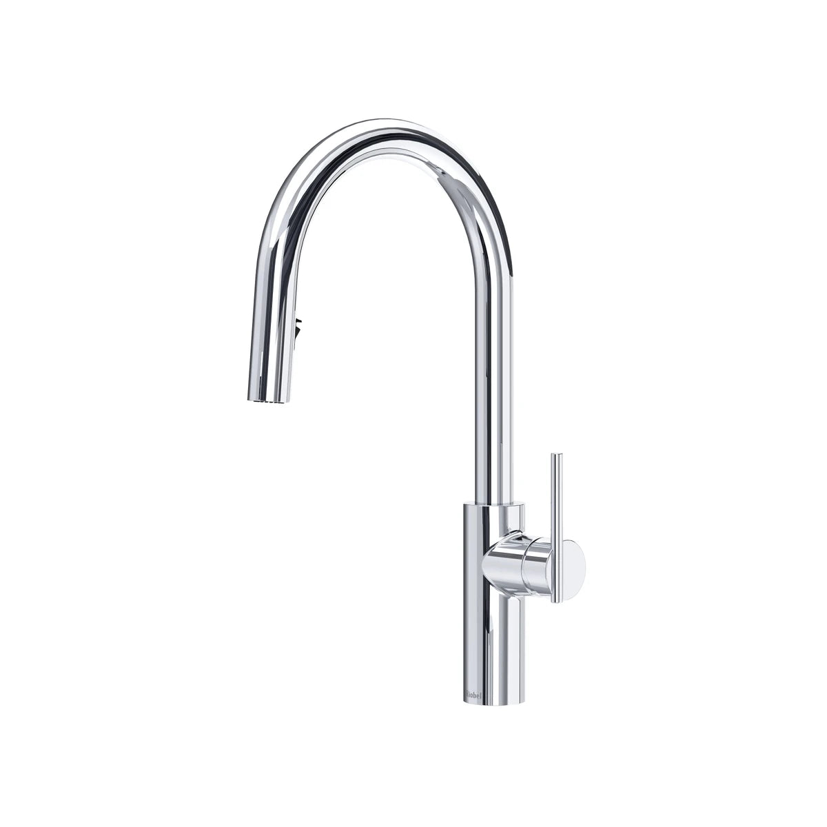 Robinet de cuisine avec douchette rétractable et bec en C LateralMC