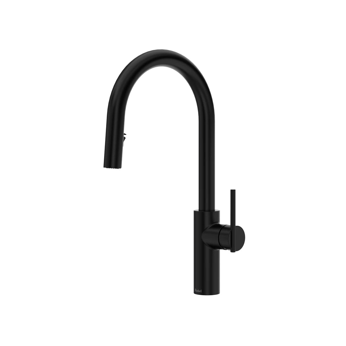 Robinet de cuisine avec douchette rétractable et bec en C LateralMC