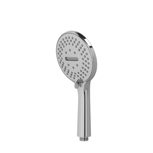 5-function 4" black showerhead