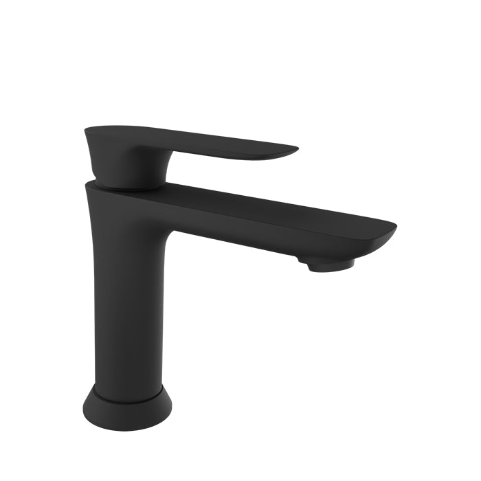 Single-hole basin mixer, pop-up waste included