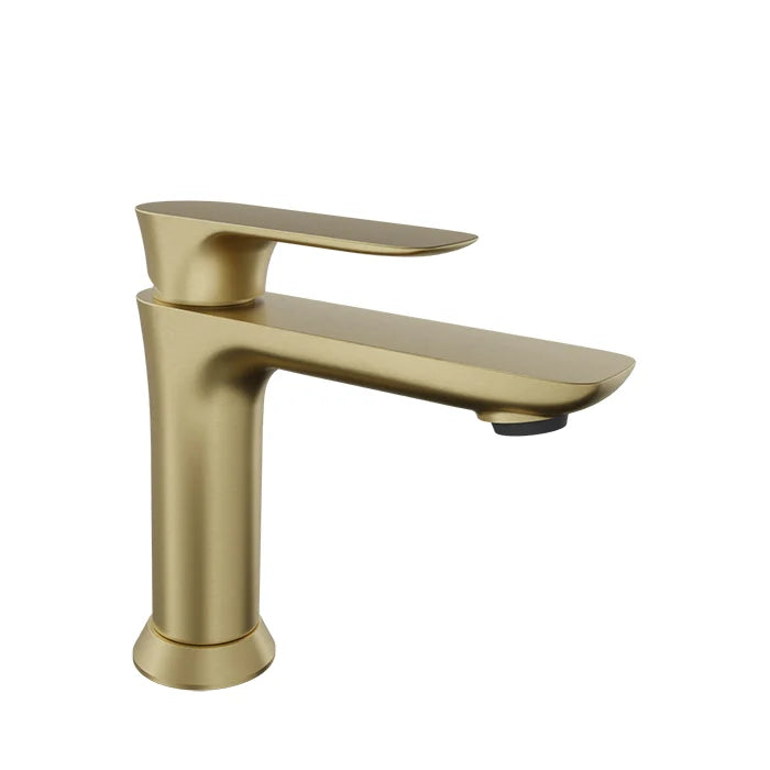 Single-hole basin mixer, pop-up waste included
