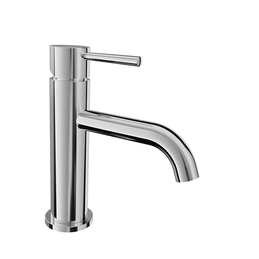 Single-hole lavatory faucet, drain not included
