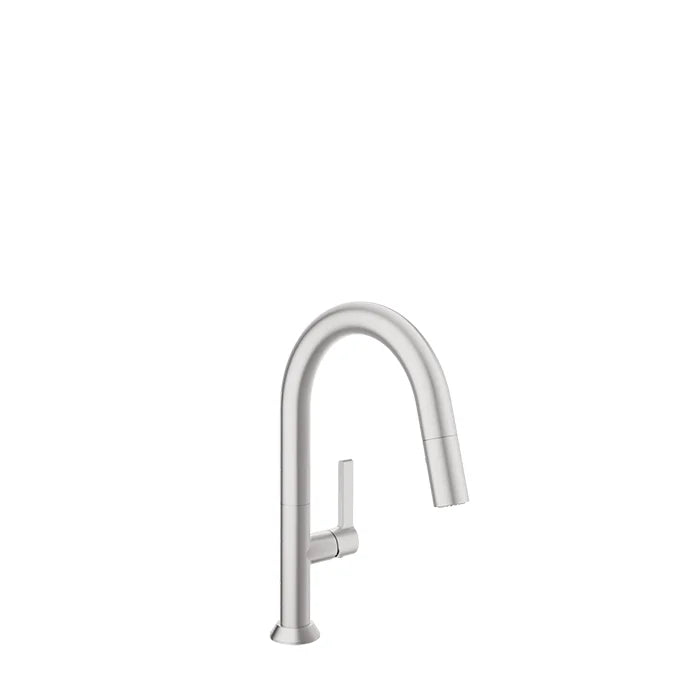 Robinet de cuisine monotrou pour îlot / bar avec douchette rétractable 2 jets