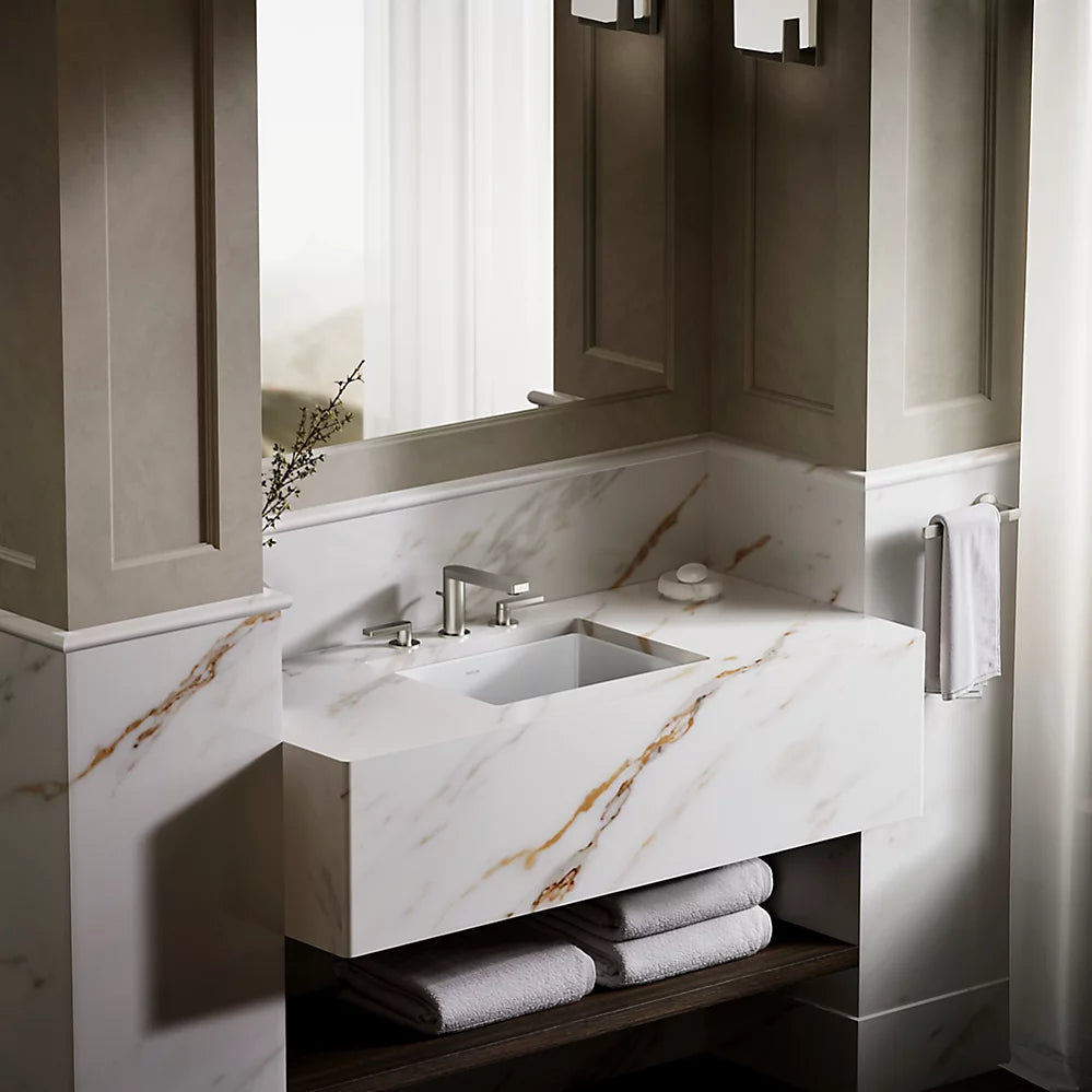 Lavabo de salle de bain rectangulaire  VERTICYL en sous-surface 19 3/4 po