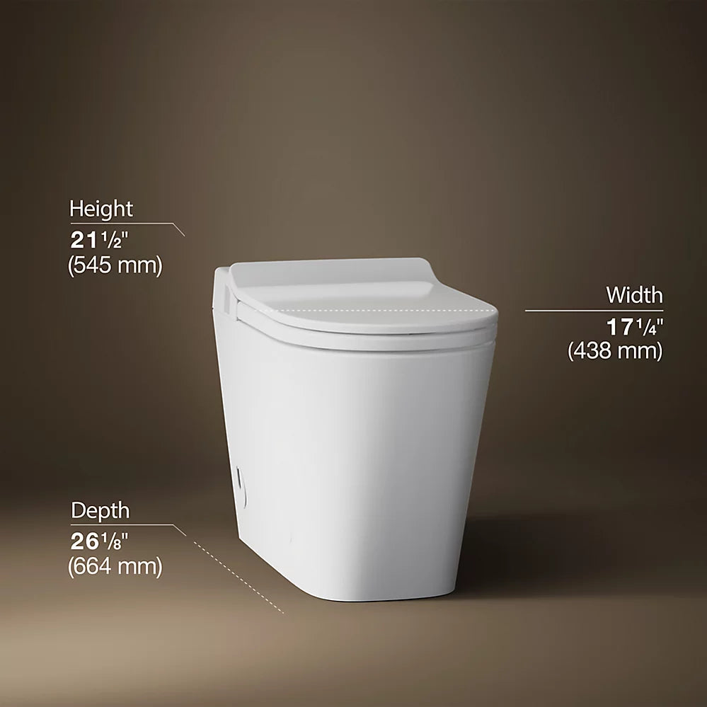 Toilette allongée intelligente à chasse double monopièce LEAP