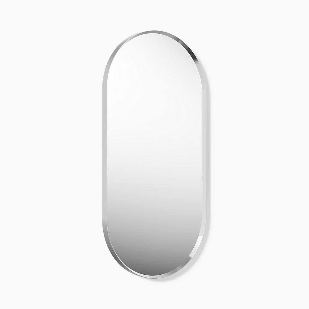 Miroir  ESSENTIAL en forme de capsule avec cadre, 20 po x 40 po