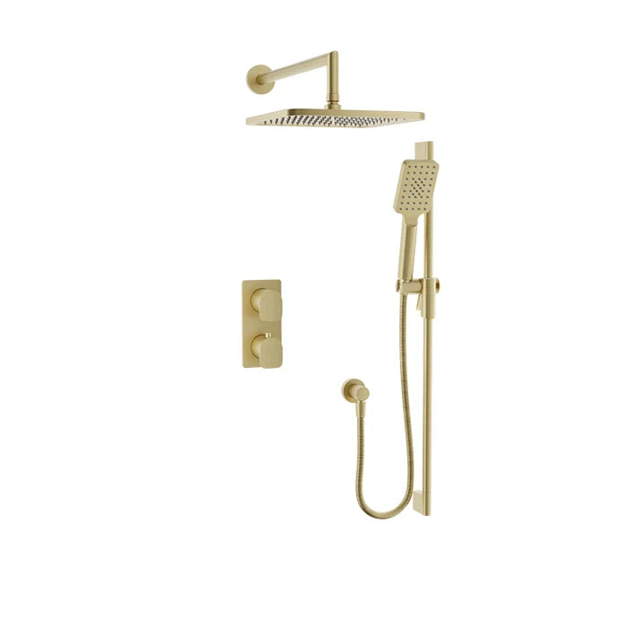 Complete pressure-balanced thermostatic shower set