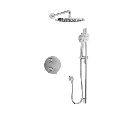 Complete thermostatic pressure-balanced shower set