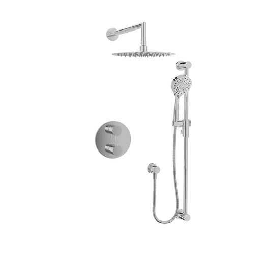 Ensemble complet de douche thermostatique pression équilibrée