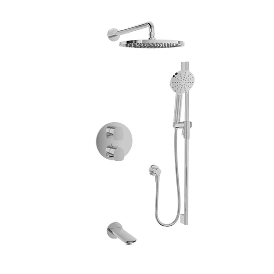 Complete pressure-balanced thermostatic shower set