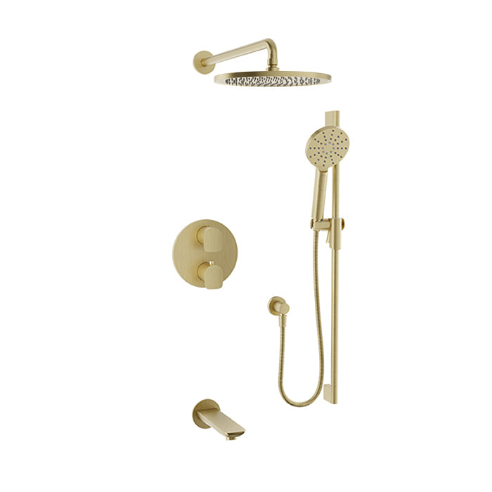 Complete pressure-balanced thermostatic shower set