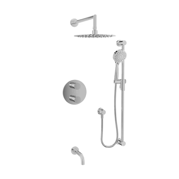 Ensemble complet de douche thermostatique pression équilibrée