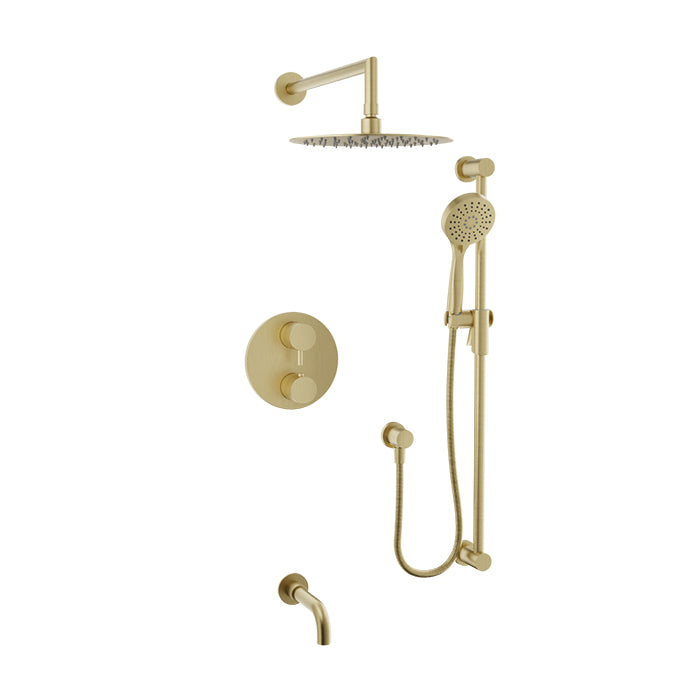 Ensemble complet de douche thermostatique pression équilibrée