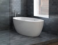 Baignoire Aria Voce blanc couvre-drain Blanc