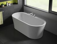 Baignoire Opus Libretto blanc,couvre-drain Blanc
