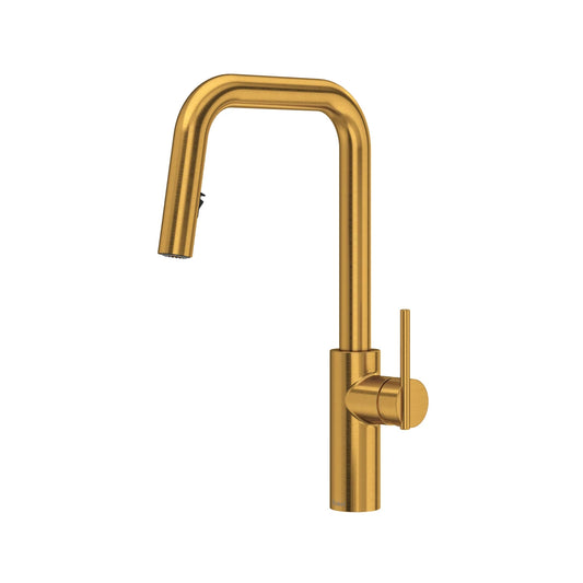 Kitchen faucet with pull-out spray and U-shaped spout LateralMC