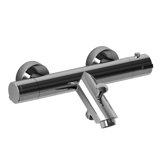 External thermostatic bar 1/2" with bath spout and diverter