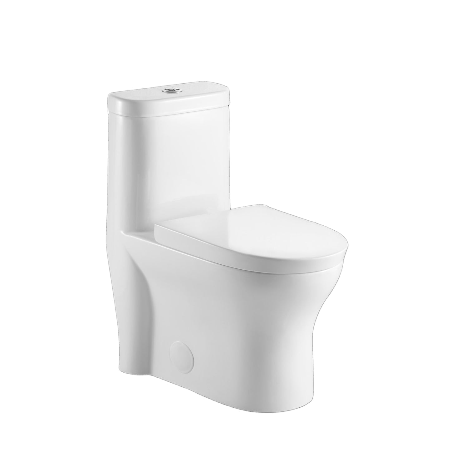 Florence toilette allongée une pièce double chasse 4.1/6L en blanc
