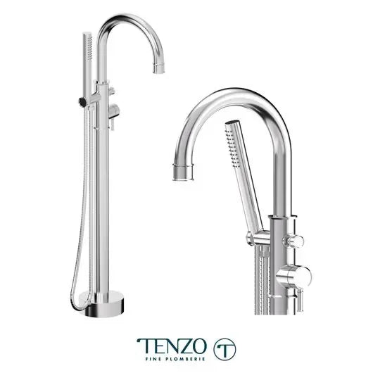 Robinet de bain Alyss autoportant or brossé