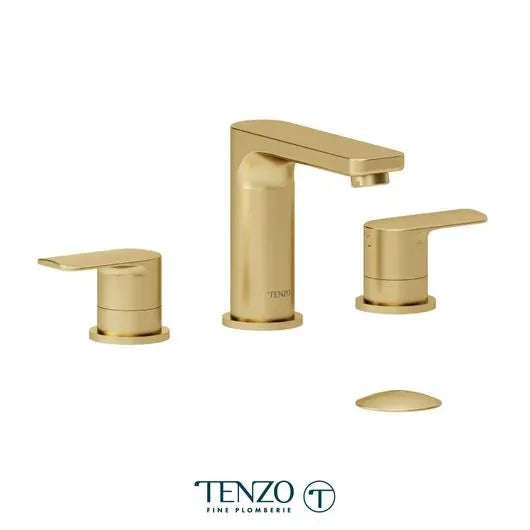 Robinet de lavabo Delano 8po or brossé avec drain (overflow)