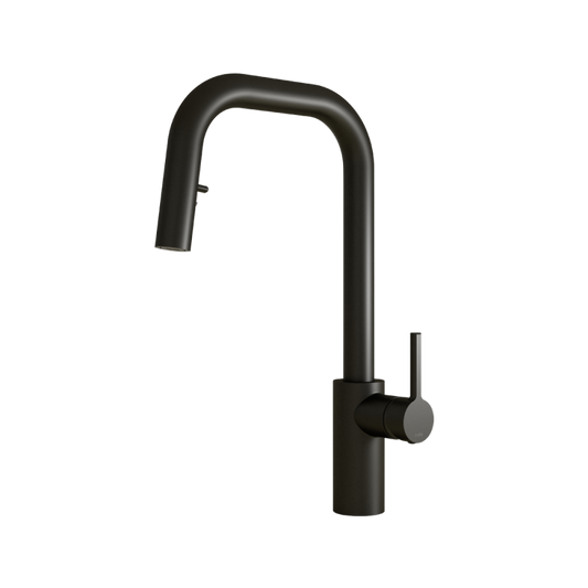 NAO ROBINET CUISINE DOUCHETTE 2 JETS NOIR MAT