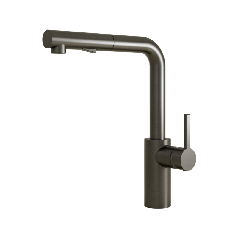 NOTO ROBINET CUISINE DOUCHETTE 2 JETS NOIR MAT