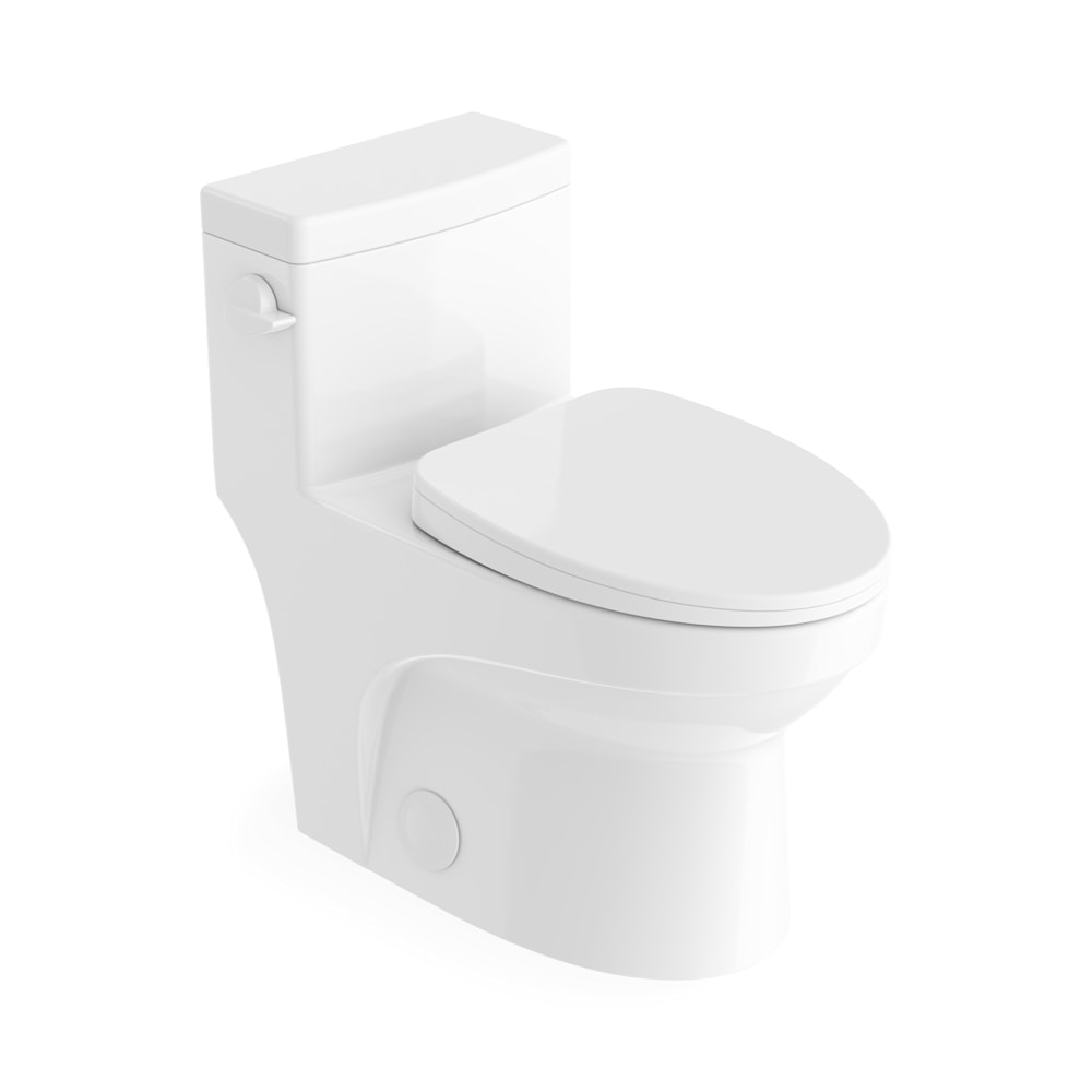 Adams toilette une-pièce ADA à chasse latérale 4.8L en blanc