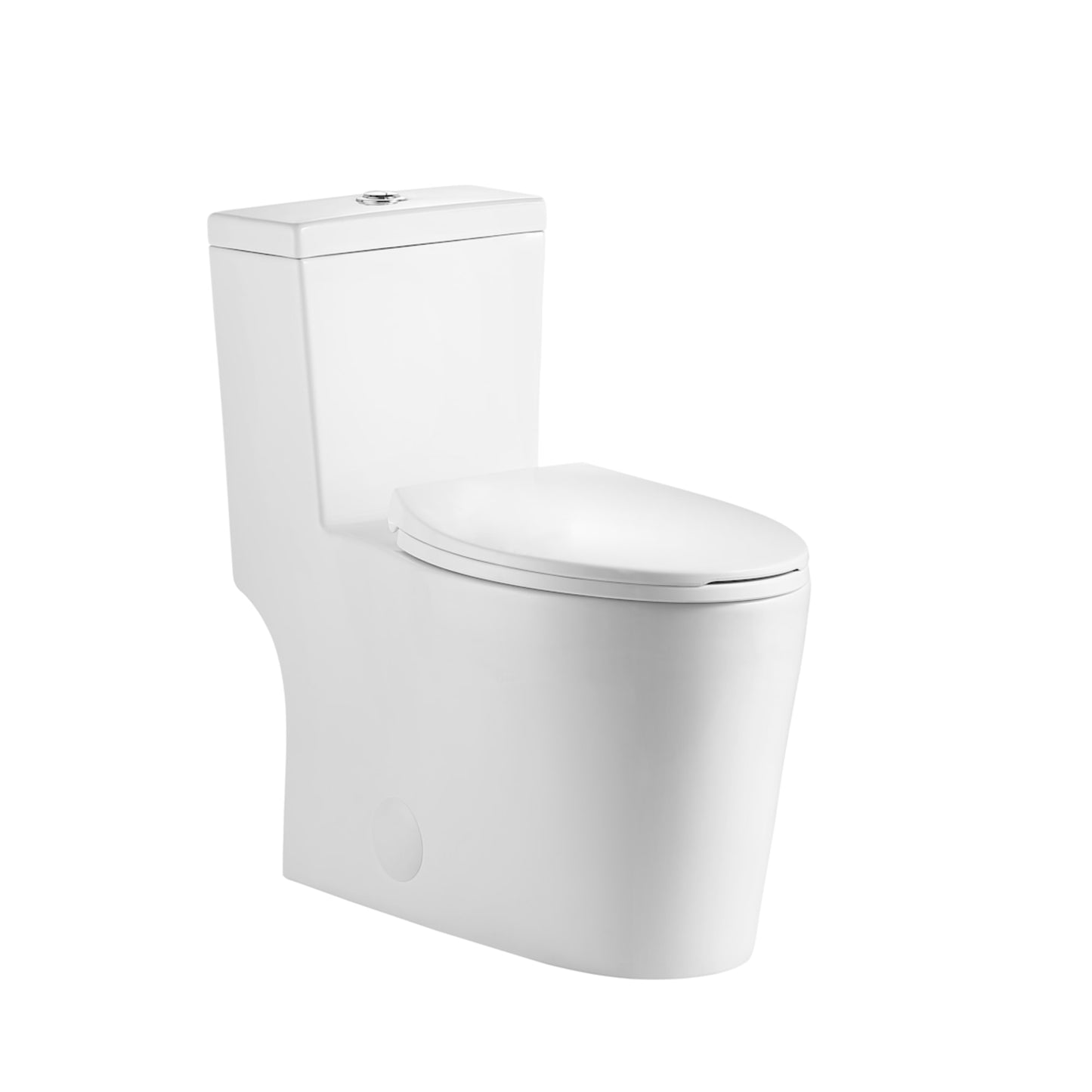 Prague toilette allongée une pièce double chasse 4.1/6L en blanc