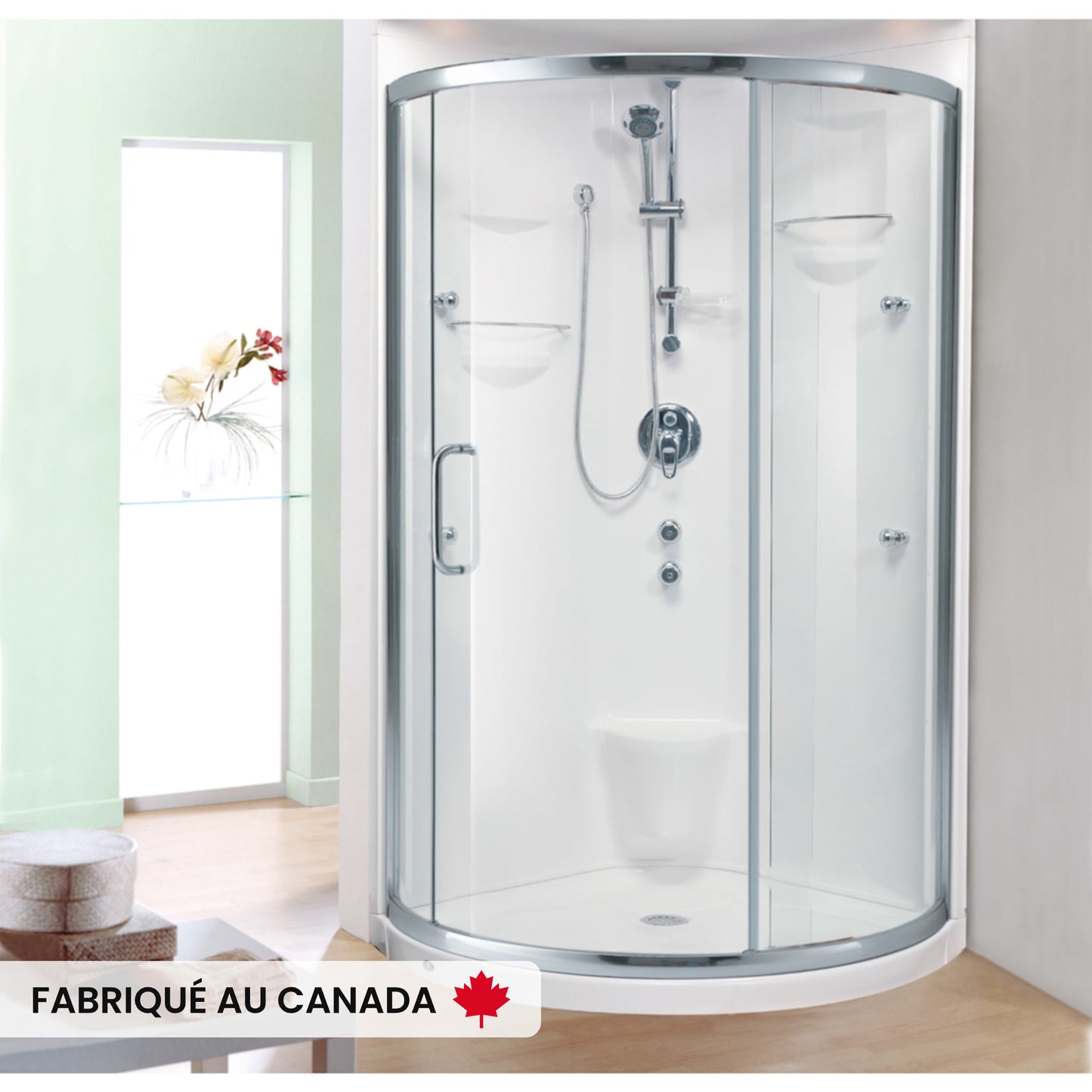 Douche STELLA ronde une et deux pièces